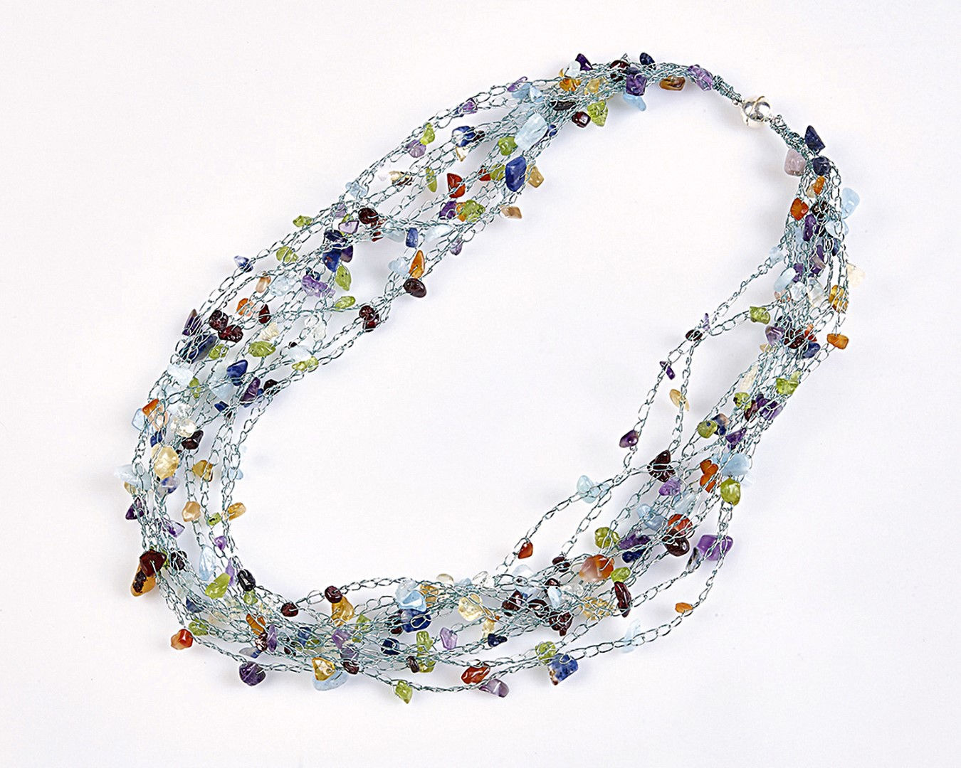 Πολύχρωμος Χαλαζίας - Χειροποίητο Κολιέ